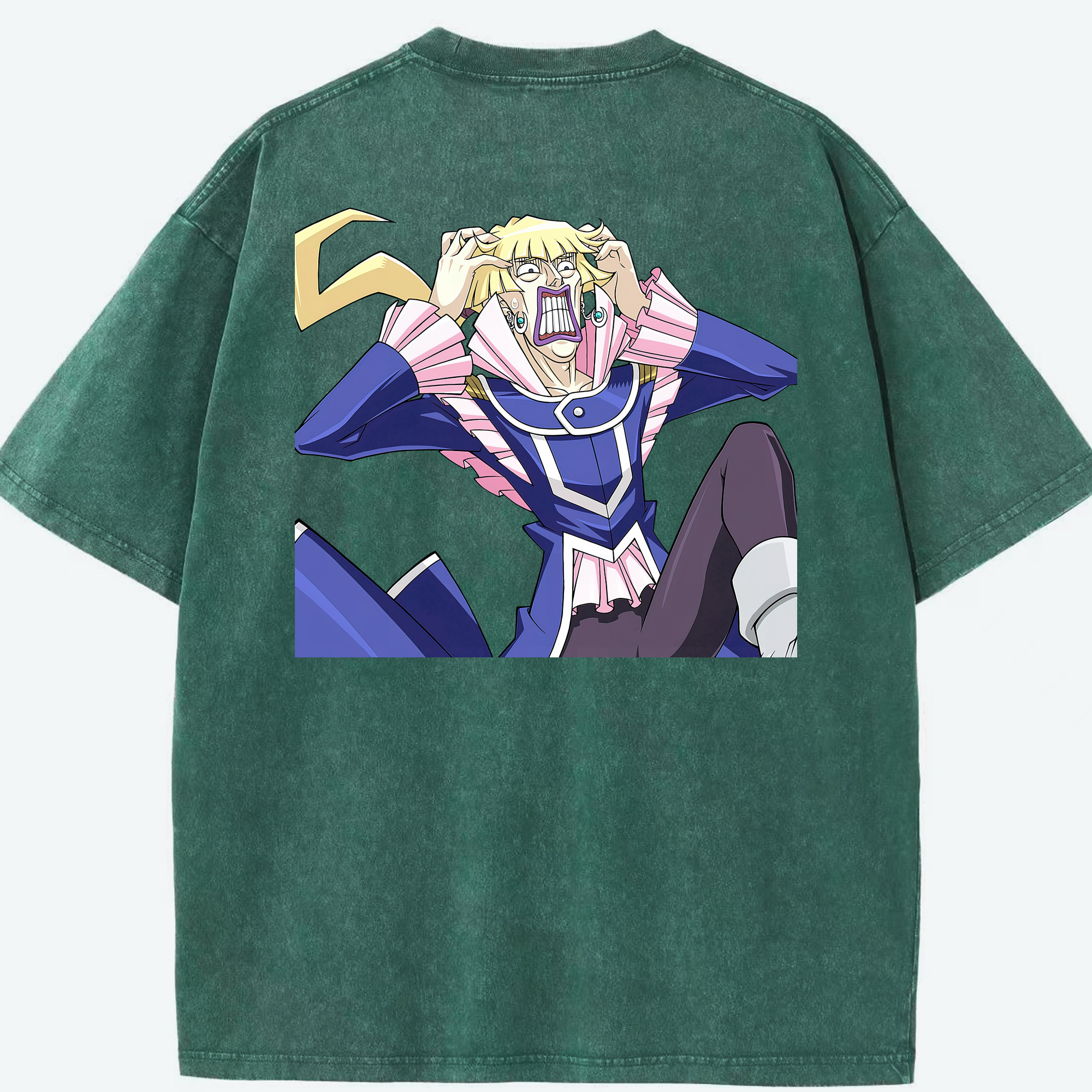 （画像用） 遊☆戯☆王 Yu-Gi-Oh! 綿100% ヴィンテージ風 半袖Tシャツ（背面プリント）